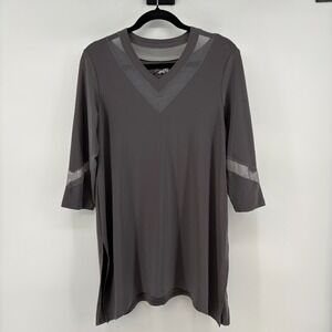 Sympli Mesh Inlay Tunic Top Size 10